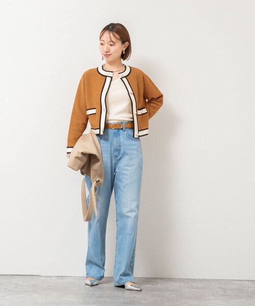 Rie Miller（リエミラー）の「【RM denim】センタープレスハイウエストパンツ（デニムパンツ・レディース・キナリ/インディゴブルー/ブルー系その他7/サックスブルー・XS/XXS/L/M/S）」の19枚目の写真