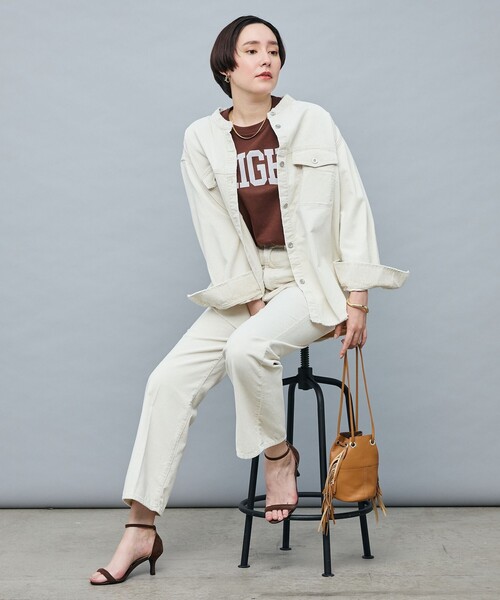 Rie Miller 【RM denim】センタープレスハイウエストデニム Rie Miller（リエミラー）の「センタープレスハイウエストデニム