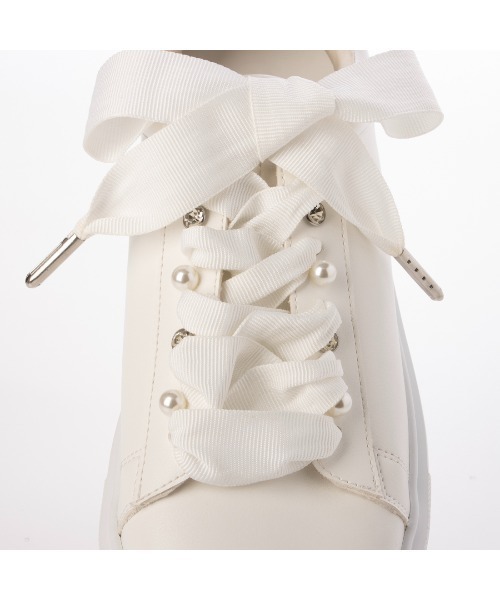 EVOL（イーボル）の「【S-LLサイズ展開・ふかふか】パールストーンスニーカー IZ5791（スニーカー・レディース・ホワイト/ブラック・LL/S/M/L）」の20枚目の写真