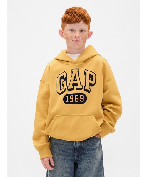 GAP(ギャップ)の「ヴィンテージソフト GAPロゴパーカー (キッズ)(パーカー・キッズ・ワイン/ブルー/イエロー/グリーン・110cm/120cm/130cm/140cm/150cm/160cm)」の14枚目の写真