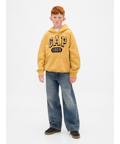 GAP(ギャップ)の「ヴィンテージソフト GAPロゴパーカー (キッズ)(パーカー・キッズ・ワイン/ブルー/イエロー/グリーン・110cm/120cm/130cm/140cm/150cm/160cm)」の16枚目の写真