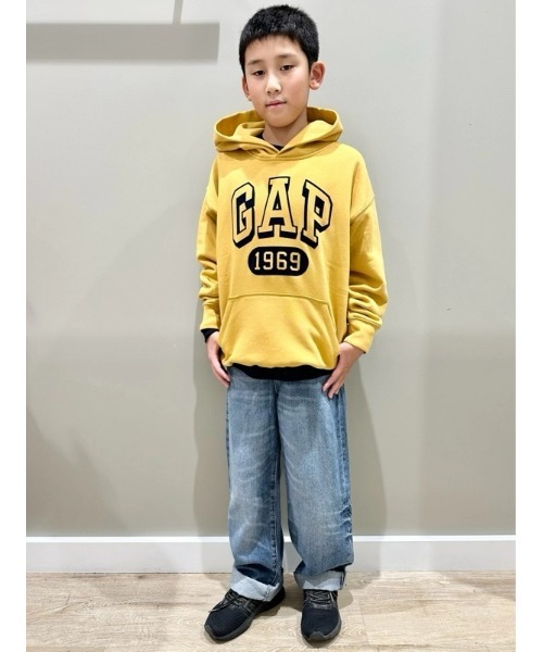 GAP(ギャップ)の「ヴィンテージソフト GAPロゴパーカー (キッズ)(パーカー・キッズ・ワイン/ブルー/イエロー/グリーン・110cm/120cm/130cm/140cm/150cm/160cm)」の20枚目の写真