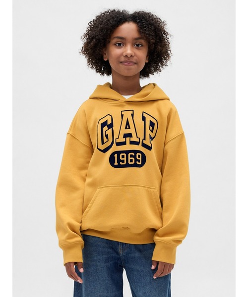 セール】ヴィンテージソフト GAPロゴパーカー (キッズ)（パーカー