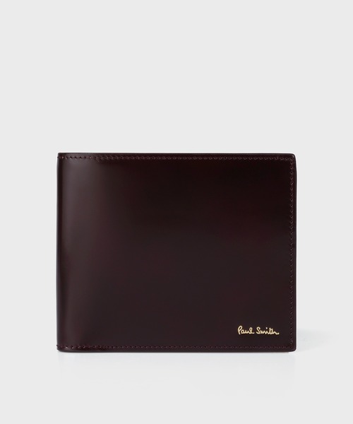 ポールスミス 二つ折り財布 レザー コードバン ブラウン Paul Smith COLLECTION（ポールスミスコレクション）の「”コード