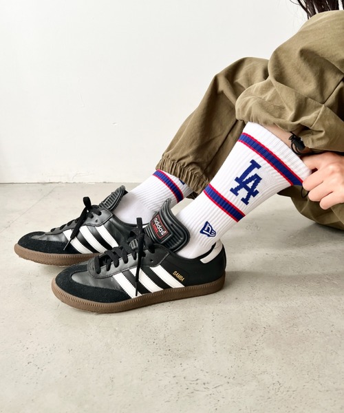 NEW ERA（ニューエラ）の「NEW ERA(ニューエラ)/MLB PREMIUM SOCKS/ 靴下 クルーソックス クルー丈 厚手 刺繍 ロゴ ライン入り（ソックス/靴下・レディース・その他2/その他1/ネイビー/ホワイト・25-27CM/23-25cm）」の14枚目の写真