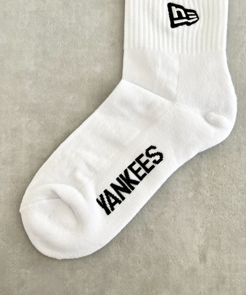NEW ERA（ニューエラ）の「NEW ERA(ニューエラ)/MLB PREMIUM SOCKS/ 靴下 クルーソックス クルー丈 厚手 刺繍 ロゴ ライン入り（ソックス/靴下・レディース・その他2/その他1/ネイビー/ホワイト・25-27CM/23-25cm）」の21枚目の写真