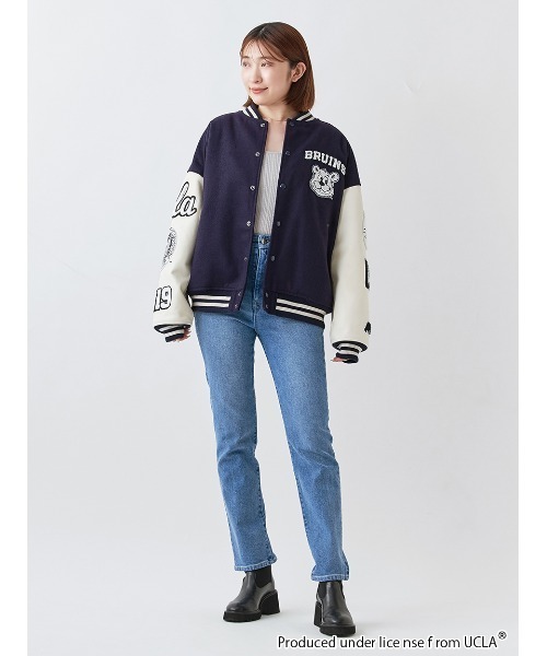 完売色♥️新作新品✨ SNIDEL 【UCLA/NUTMEG】スタジャン UCLA/NUTMEG】スタジャン(ブルゾン)｜アウター｜SNIDEL