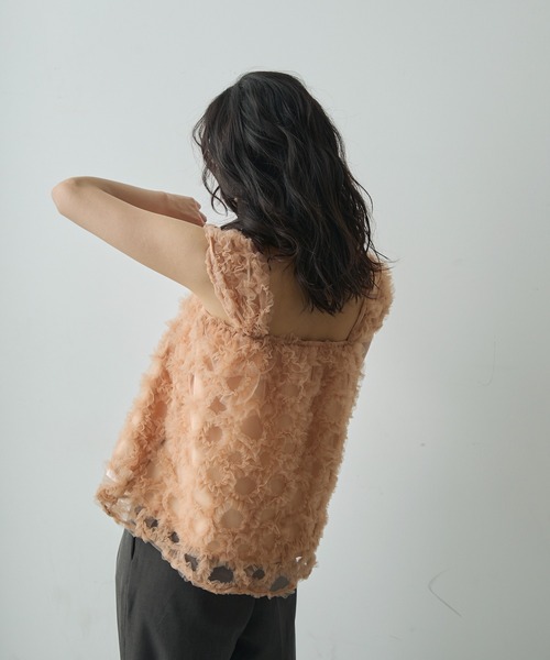 Lunea（ルネア）の「フラワーモチーフチュールトップス（シャツ/ブラウス・レディース・アイボリー/ピンク・FREE）」の22枚目の写真