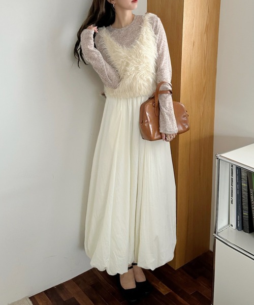 セール】ふわもこ シャギー ファー ベスト（ベスト）｜Ada.（エイダ