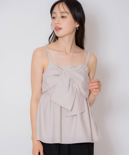 NOELA(ノエラ)の「アソートビスチェキャミ(シャツ/ブラウス・レディース・ブラック/ベージュ・フリー)」の5枚目の写真