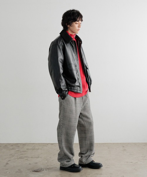 LFM(U)】フェイクレザーボアジャケット 571332（ブルゾン）｜LOWRYS