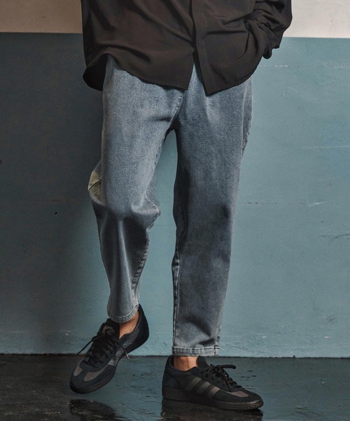 CAMBIO(カンビオ)の「mp13973- Fleece Lining Denim Jogger Pants デニムジョガーパンツ(CAM25AW-023)(デニムパンツ・メンズ・ブラック/ネイビー/インディゴブルー・S/M/L)」の5枚目の写真
