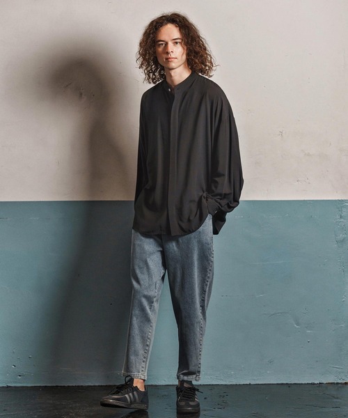 CAMBIO(カンビオ)の「mp13973- Fleece Lining Denim Jogger Pants デニムジョガーパンツ(CAM25AW-023)(デニムパンツ・メンズ・ブラック/ネイビー/インディゴブルー・S/M/L)」の7枚目の写真