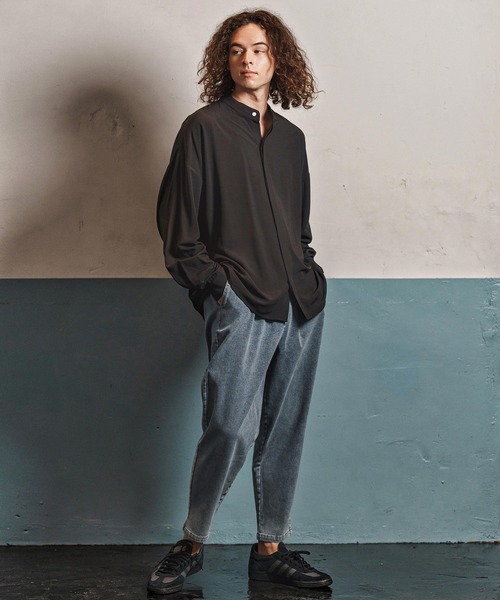 CAMBIO サルエルパンツ バルーン ワイドテーパード L デニム ジョガー