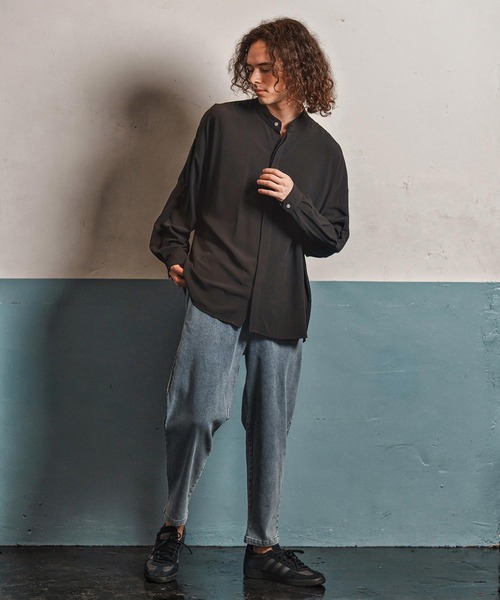 CAMBIO(カンビオ)の「mp13973- Fleece Lining Denim Jogger Pants デニムジョガーパンツ(CAM25AW-023)(デニムパンツ・メンズ・ブラック/ネイビー/インディゴブルー・S/M/L)」の9枚目の写真
