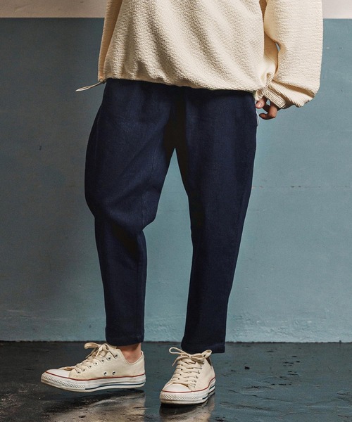 CAMBIO(カンビオ)の「mp13973- Fleece Lining Denim Jogger Pants デニムジョガーパンツ(CAM25AW-023)(デニムパンツ・メンズ・ブラック/ネイビー/インディゴブルー・S/M/L)」の10枚目の写真