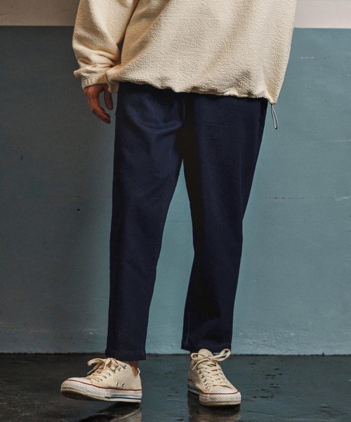 CAMBIO(カンビオ)の「mp13973- Fleece Lining Denim Jogger Pants デニムジョガーパンツ(CAM25AW-023)(デニムパンツ・メンズ・ブラック/ネイビー/インディゴブルー・S/M/L)」の12枚目の写真