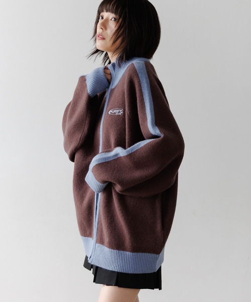 PBLIM UNISEX トラックニット ブラウン PBLIM（ページボーイリム）の「《UNISEX》トラックニット