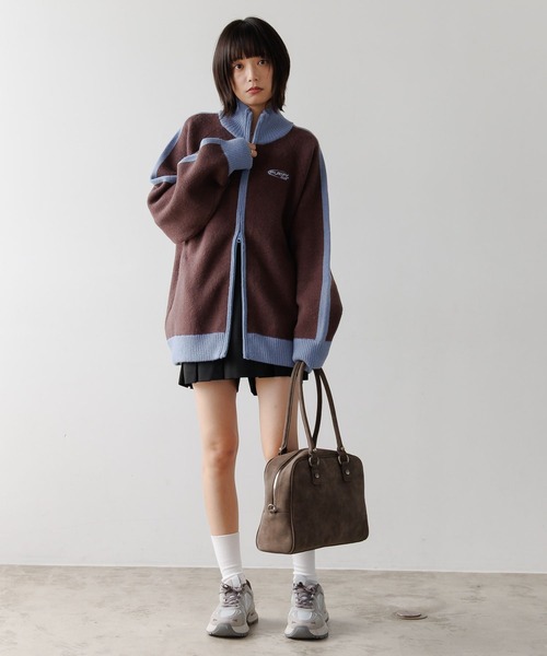 PBLIM UNISEX トラックニット ブラウン PBLIM（ページボーイリム）の「《UNISEX》トラックニット