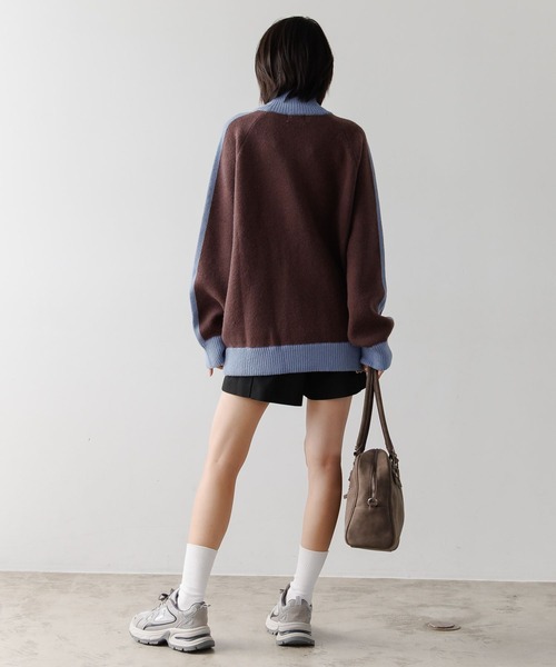 PBLIM UNISEX トラックニット ブラウン PBLIM（ページボーイリム）の「PBLIM/トラックニット（ニット