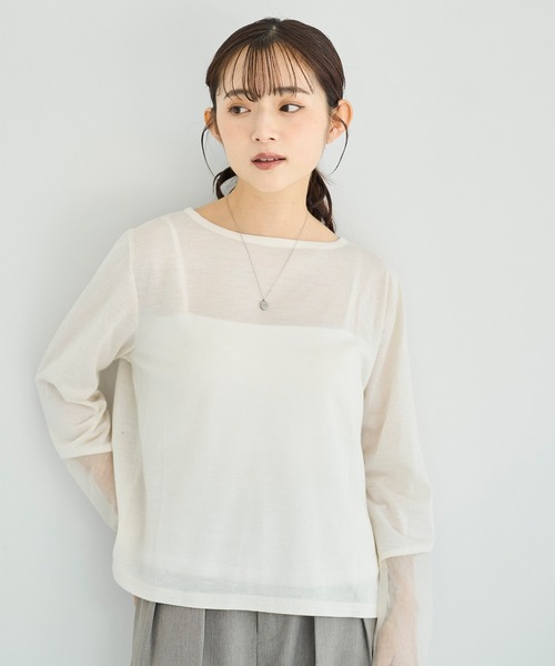 セール】シアースリーブプルオーバー【588084】（Tシャツ/カットソー