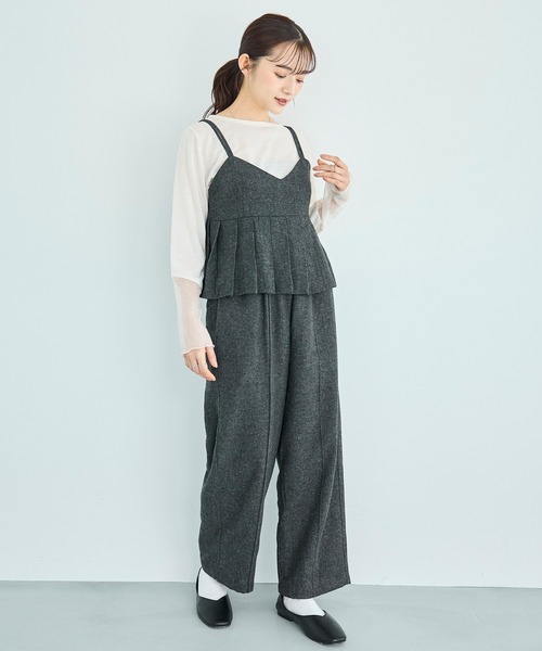 mil(ミル)の「シアースリーブ プルオーバー【588084】(Tシャツ/カットソー・レディース・グレー/オフホワイト/ブラック・XS/S)」の13枚目の写真
