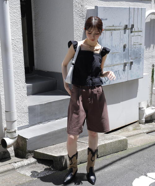 FREE'S MART（フリーズマート）の「◆２ＷＡＹオフショルキャミブラウス（シャツ/ブラウス・レディース・ブラック/レッド/ホワイト・FREE）」の15枚目の写真