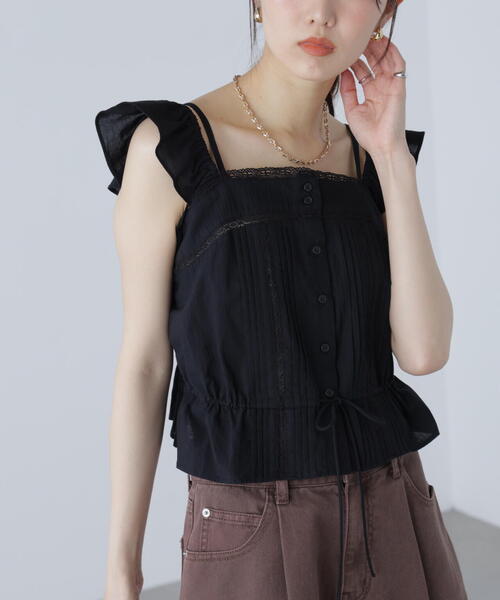 FREE'S MART（フリーズマート）の「◆２ＷＡＹオフショルキャミブラウス（シャツ/ブラウス・レディース・ブラック/レッド/ホワイト・FREE）」の16枚目の写真