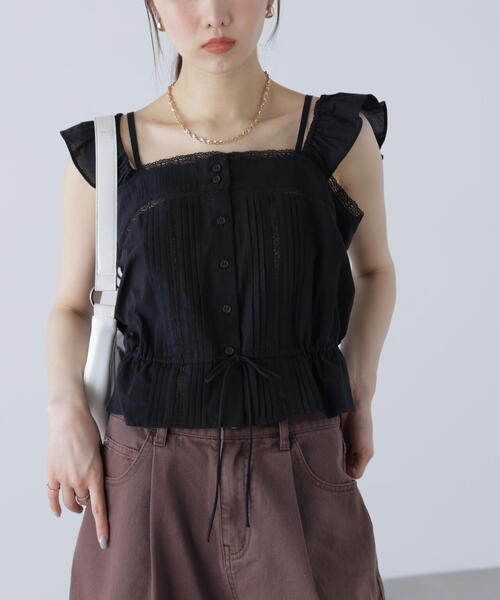 FREE'S MART（フリーズマート）の「◆２ＷＡＹオフショルキャミブラウス（シャツ/ブラウス・レディース・ブラック/レッド/ホワイト・FREE）」の19枚目の写真