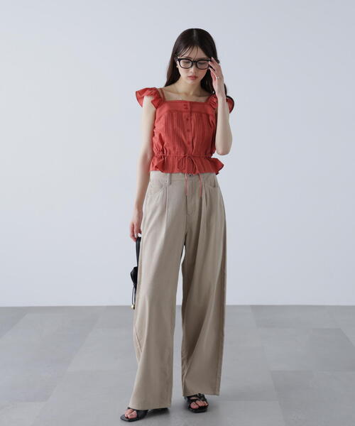 FREE'S MART（フリーズマート）の「◆２ＷＡＹオフショルキャミブラウス（シャツ/ブラウス・レディース・ブラック/レッド/ホワイト・FREE）」の8枚目の写真