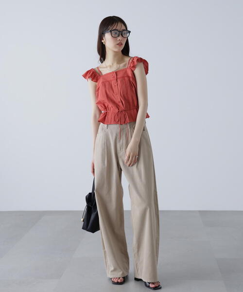 FREE'S MART（フリーズマート）の「◆２ＷＡＹオフショルキャミブラウス（シャツ/ブラウス・レディース・ブラック/レッド/ホワイト・FREE）」の9枚目の写真