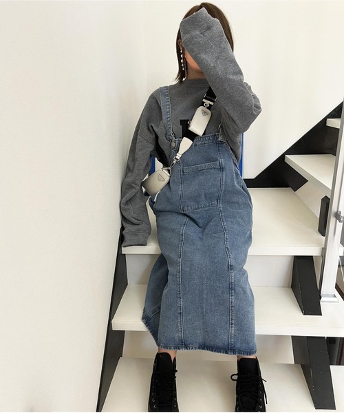 ARCADE(アーケード)の「オーバーサイズ ドロップショルダー 刺繍ロゴ スウェット -ARCADE Limited Line-(スウェット・レディース・ブラック/ホワイト/グレー・FREE)」の17枚目の写真