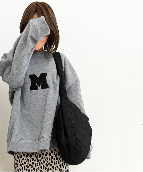 ARCADE(アーケード)の「オーバーサイズ ドロップショルダー 刺繍ロゴ スウェット -ARCADE Limited Line-(スウェット・レディース・ブラック/ホワイト/グレー・FREE)」の20枚目の写真