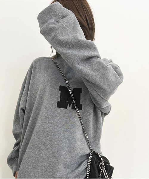 ARCADE(アーケード)の「オーバーサイズ ドロップショルダー 刺繍ロゴ スウェット -ARCADE Limited Line-(スウェット・レディース・ブラック/ホワイト/グレー・FREE)」の21枚目の写真
