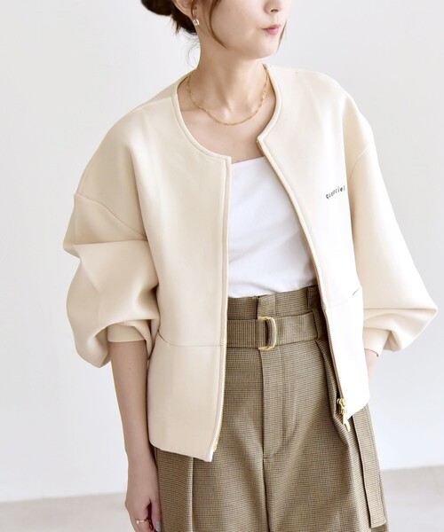 quaranciel:〈洗濯機可能〉ポンチ ロゴプリント コンパクト