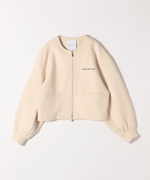 quaranciel:〈洗濯機可能〉ポンチ ロゴプリント スウェット