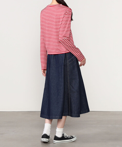 ORCIVAL（オーシバル）の「ORCIVAL | クルーネック長袖カットソー WOMEN（Tシャツ/カットソー・レディース・レッド系その他/ブラック系その他/グレー系その他・1）」の4枚目の写真