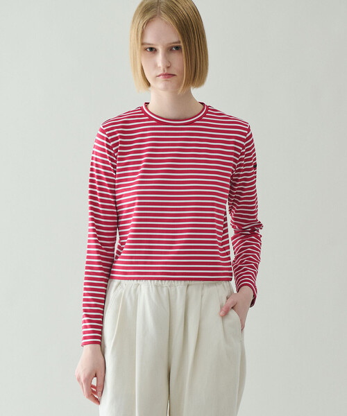 ORCIVAL（オーシバル）の「ORCIVAL | クルーネック長袖カットソー WOMEN（Tシャツ/カットソー・レディース・レッド系その他/ブラック系その他/グレー系その他・1）」の19枚目の写真