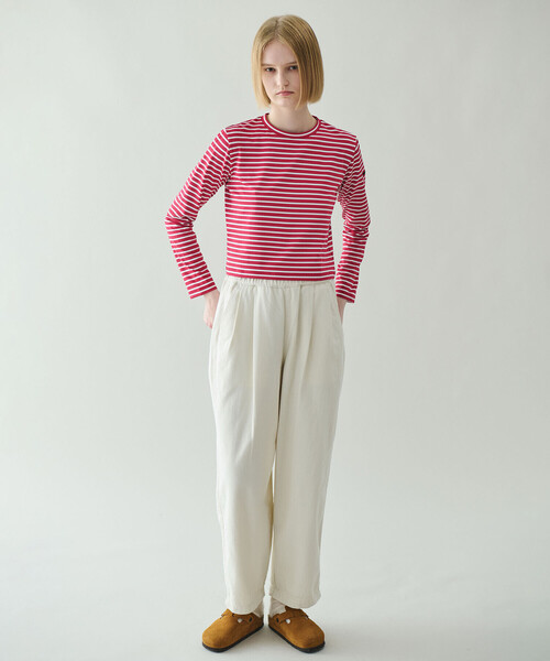 ORCIVAL（オーシバル）の「ORCIVAL | クルーネック長袖カットソー WOMEN（Tシャツ/カットソー・レディース・レッド系その他/ブラック系その他/グレー系その他・1）」の22枚目の写真