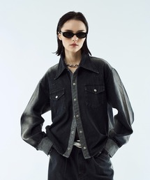 seyto(セイト)のGradation denim shirt jacket / グラデーションデニムショートジャケット(デニムジャケット)