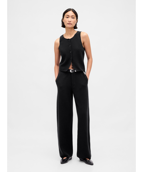 GAP(ギャップ)の「CashSoft カシミヤタッチ ライトウェイト テーラードパンツ(その他パンツ・レディース・ブラウン/ブラック・XS/S/M/L/XXS)」の4枚目の写真