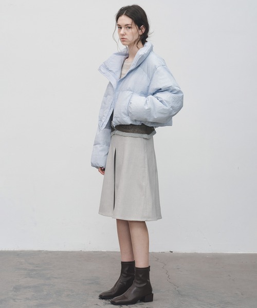 tageechita(タジチタ)の「【tageechita】2WAY タックプリーツ センタープレスミディスカート(スカート・レディース・ブラック/グレイッシュベージュ・S/M/L)」の12枚目の写真