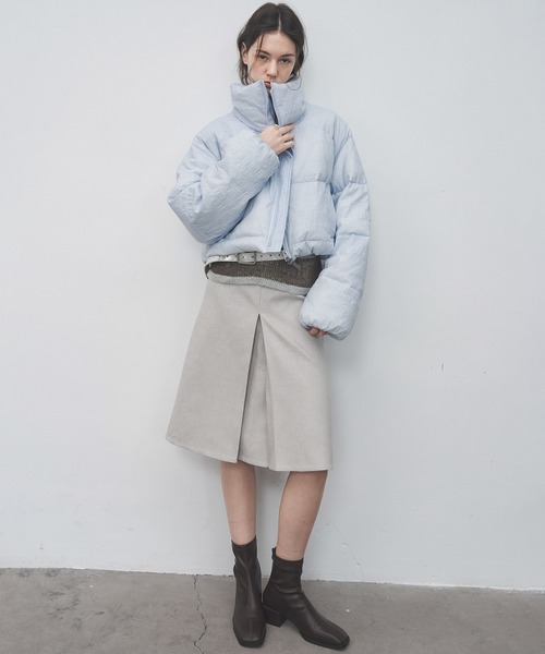 tageechita(タジチタ)の「【tageechita】2WAY タックプリーツ センタープレスミディスカート(スカート・レディース・ブラック/グレイッシュベージュ・S/M/L)」の19枚目の写真