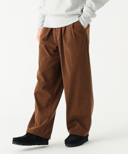 B:MING by BEAMS（ビーミングバイビームス）の「ポリエステルコーデュロイ ワイド パンツ（その他パンツ・メンズ・ブラック/ブラウン・MEDIUM/SMALL/X-LARGE/LARGE）」の2枚目の写真