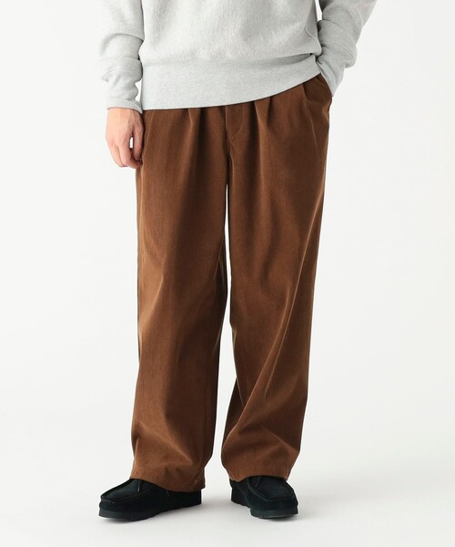 B:MING by BEAMS(ビーミングバイビームス)の「ポリエステルコーデュロイ ワイド パンツ(その他パンツ・メンズ・ブラック/ブラウン・MEDIUM/SMALL/X-LARGE/LARGE)」の3枚目の写真