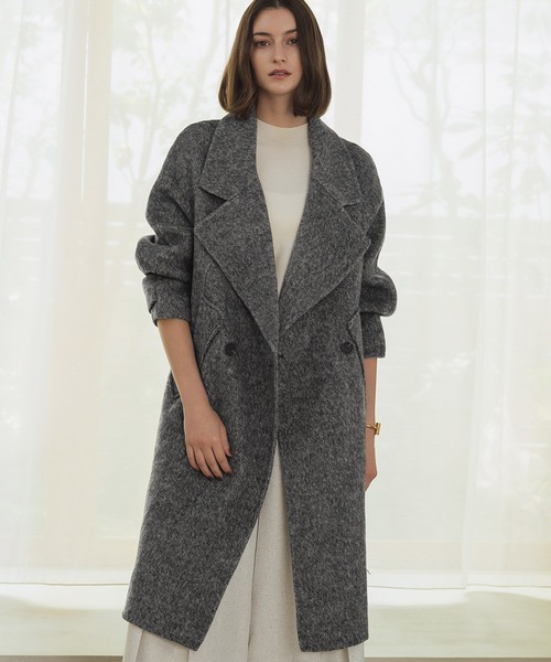 セール】【2025AW】【ウール70％】チェスターコート ロングコート