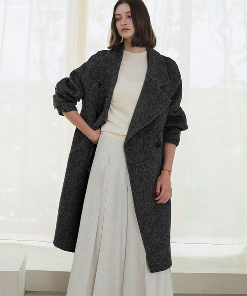 セール】【2025AW】【ウール70％】チェスターコート ロングコート