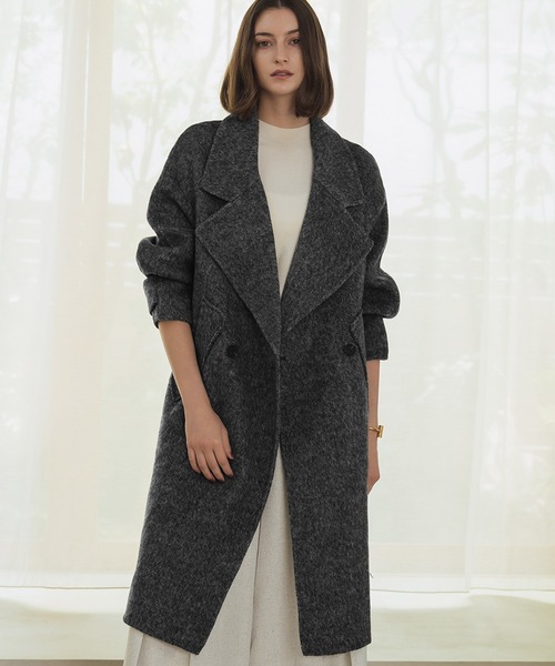 セール】【2025AW】【ウール70％】チェスターコート ロングコート