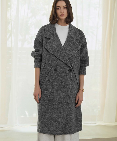 セール】【2025AW】【ウール70％】チェスターコート ロングコート