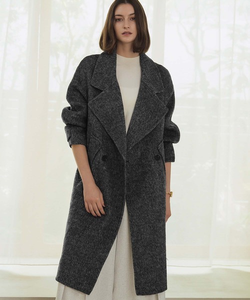 セール】【2025AW】【ウール70％】チェスターコート ロングコート